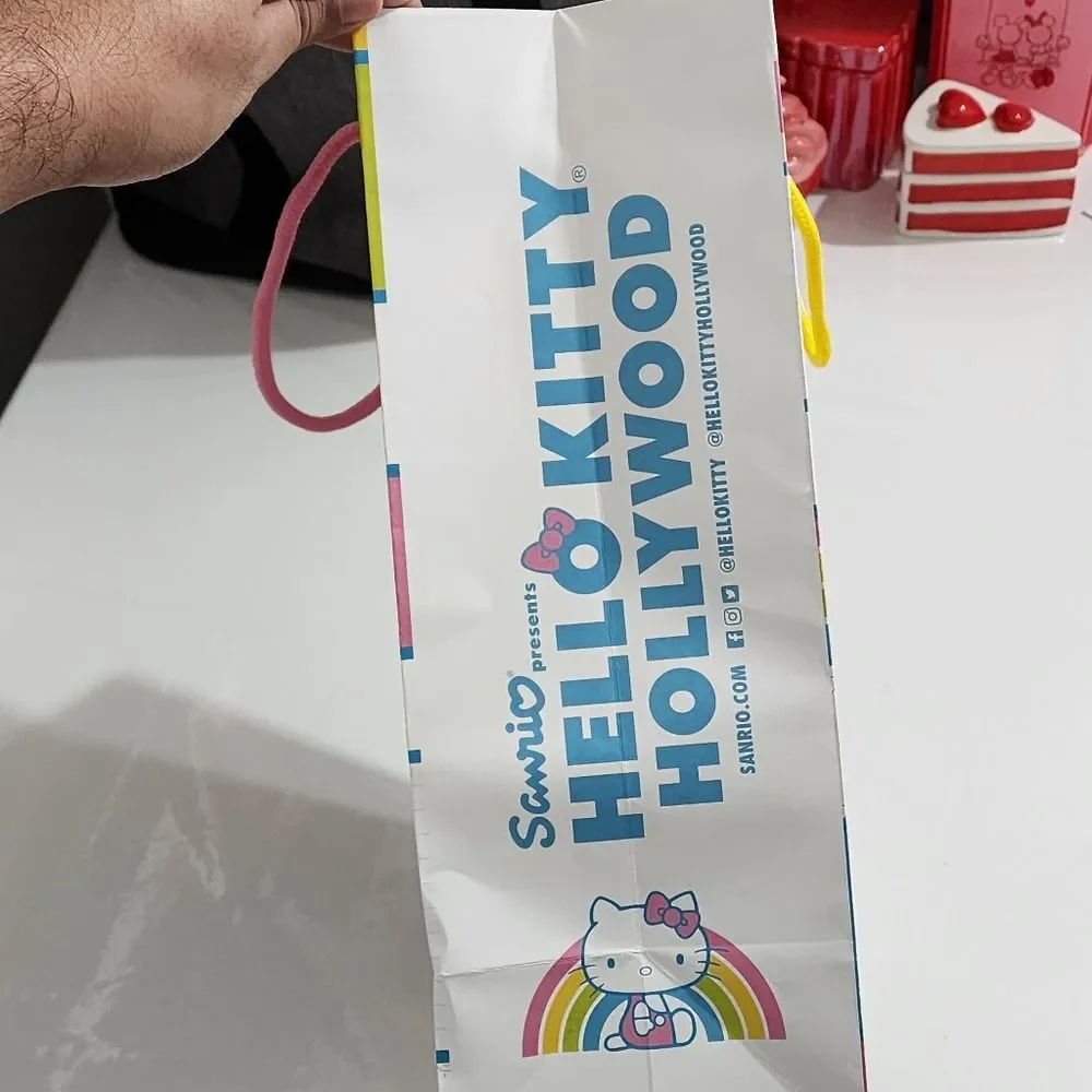 Sanrio Hello Kitty Colorful Pastel Paper Gift Bag RARE